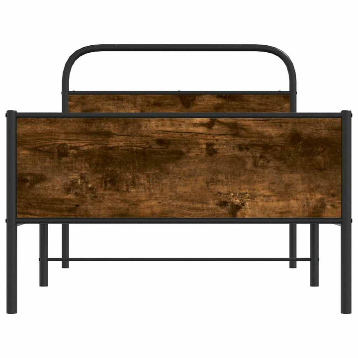 sengeramme 107x203 cm uden madras konstrueret træ sonoma-eg