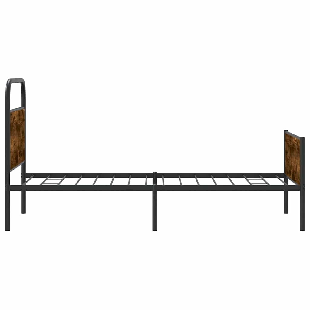 sengeramme 107x203 cm uden madras konstrueret træ sonoma-eg
