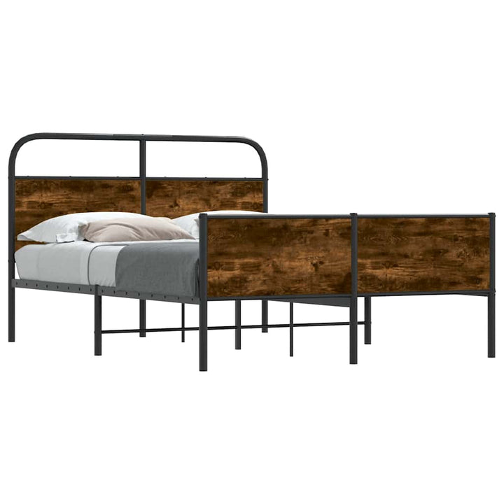 sengeramme 120x190 cm uden madras konstrueret træ sonoma-eg
