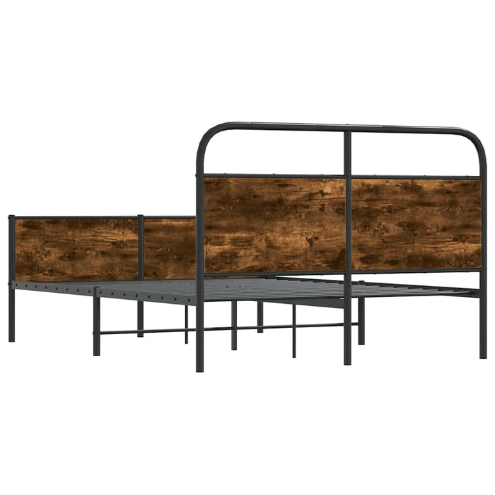 sengeramme 140x200 cm uden madras konstrueret træ sonoma-eg