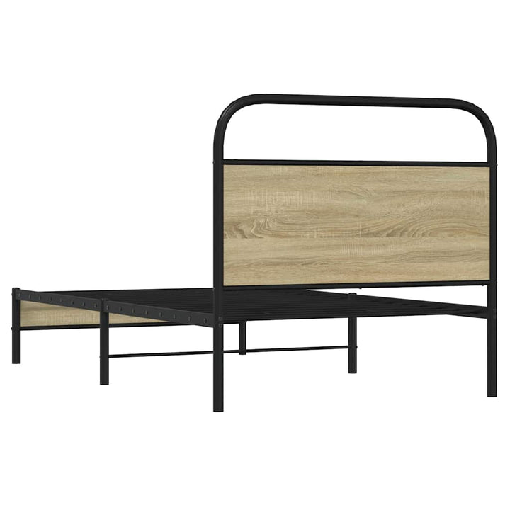 sengeramme 100x200 cm uden madras konstrueret træ sonoma-eg