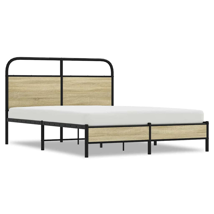 sengeramme 120x200 cm uden madras konstrueret træ sonoma-eg