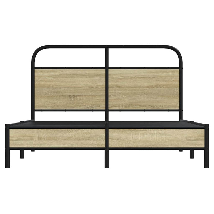 sengeramme 120x200 cm uden madras konstrueret træ sonoma-eg