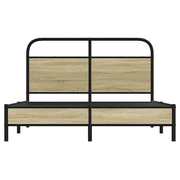 sengeramme 140x200 cm uden madras konstrueret træ sonoma-eg