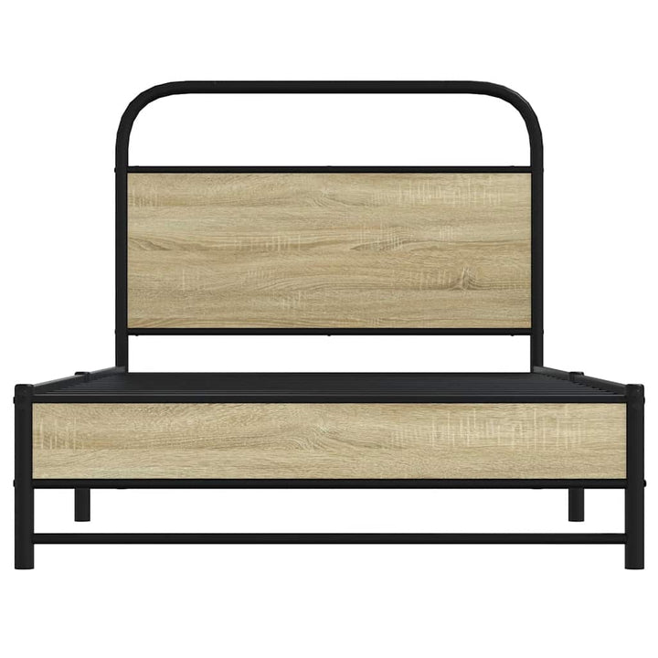 sengeramme 100x190 cm uden madras konstrueret træ sonoma-eg