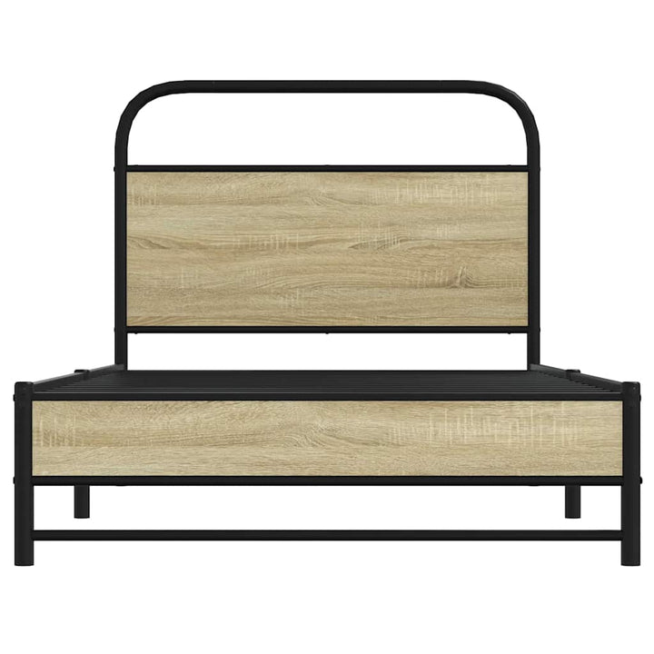sengeramme 100x200 cm uden madras konstrueret træ sonoma-eg