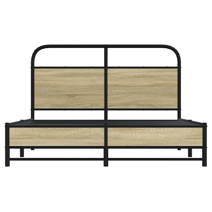 sengeramme 120x190 cm uden madras konstrueret træ sonoma-eg