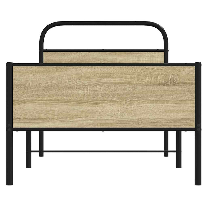 sengeramme 75x190 cm uden madras konstrueret træ sonoma-eg