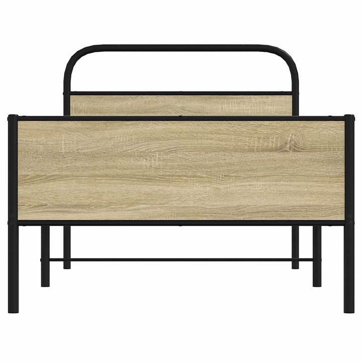 sengeramme 90x200 cm uden madras konstrueret træ sonoma-eg