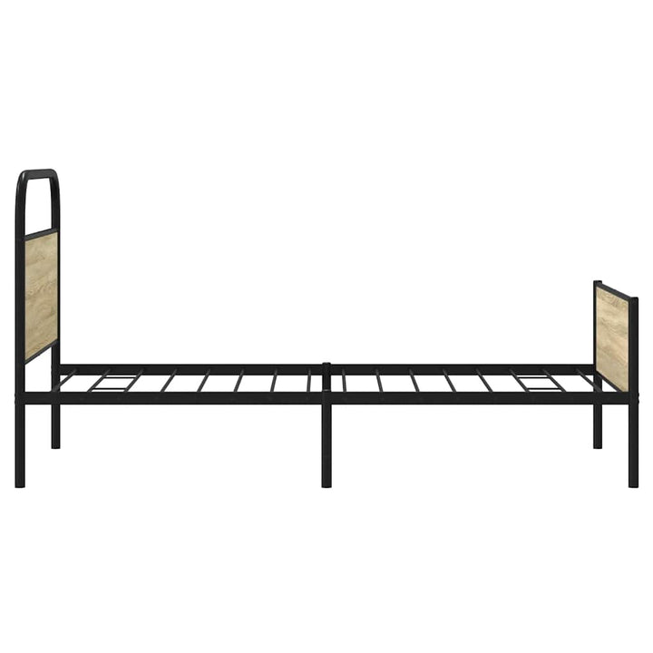 sengeramme 90x200 cm uden madras konstrueret træ sonoma-eg
