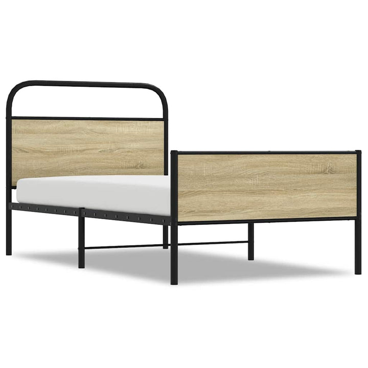 sengeramme 100x190 cm uden madras konstrueret træ sonoma-eg