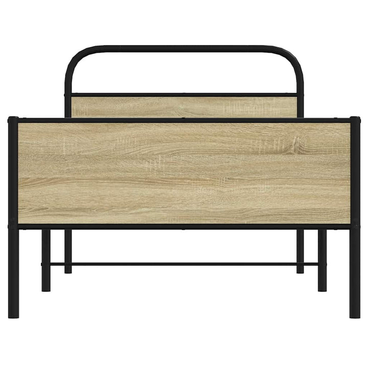sengeramme 100x190 cm uden madras konstrueret træ sonoma-eg