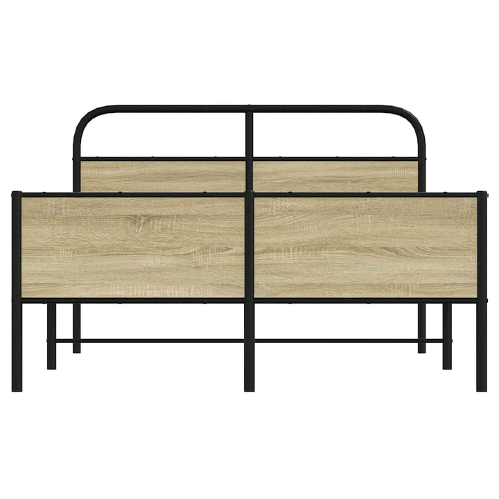 sengeramme 120x190 cm uden madras konstrueret træ sonoma-eg