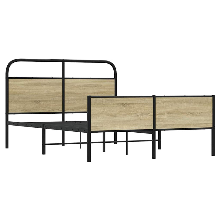 sengeramme 140x200 cm uden madras konstrueret træ sonoma-eg