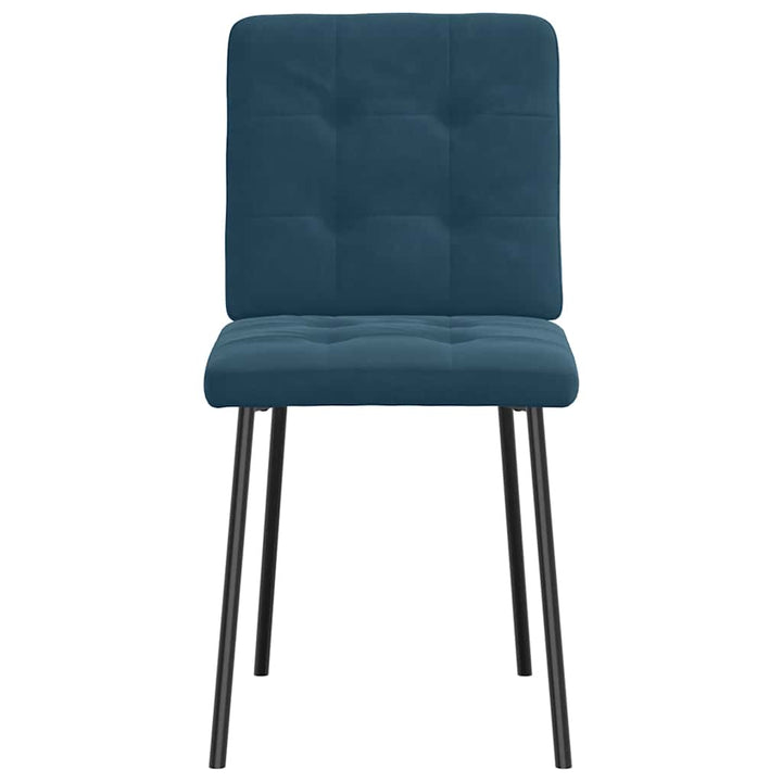 spisebordsstole 4 stk. velour blå
