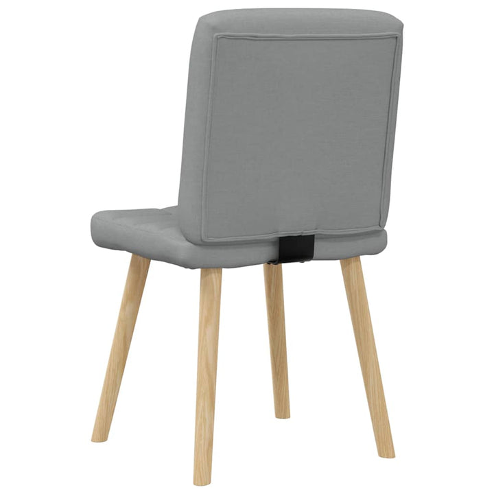 spisebordsstole 4 stk. stof lysegrå