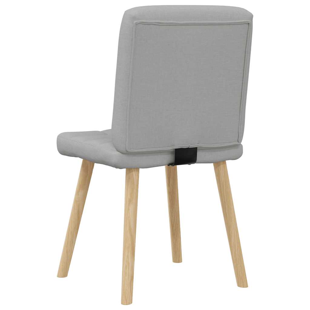 spisebordsstole 4 stk. stof sky grå