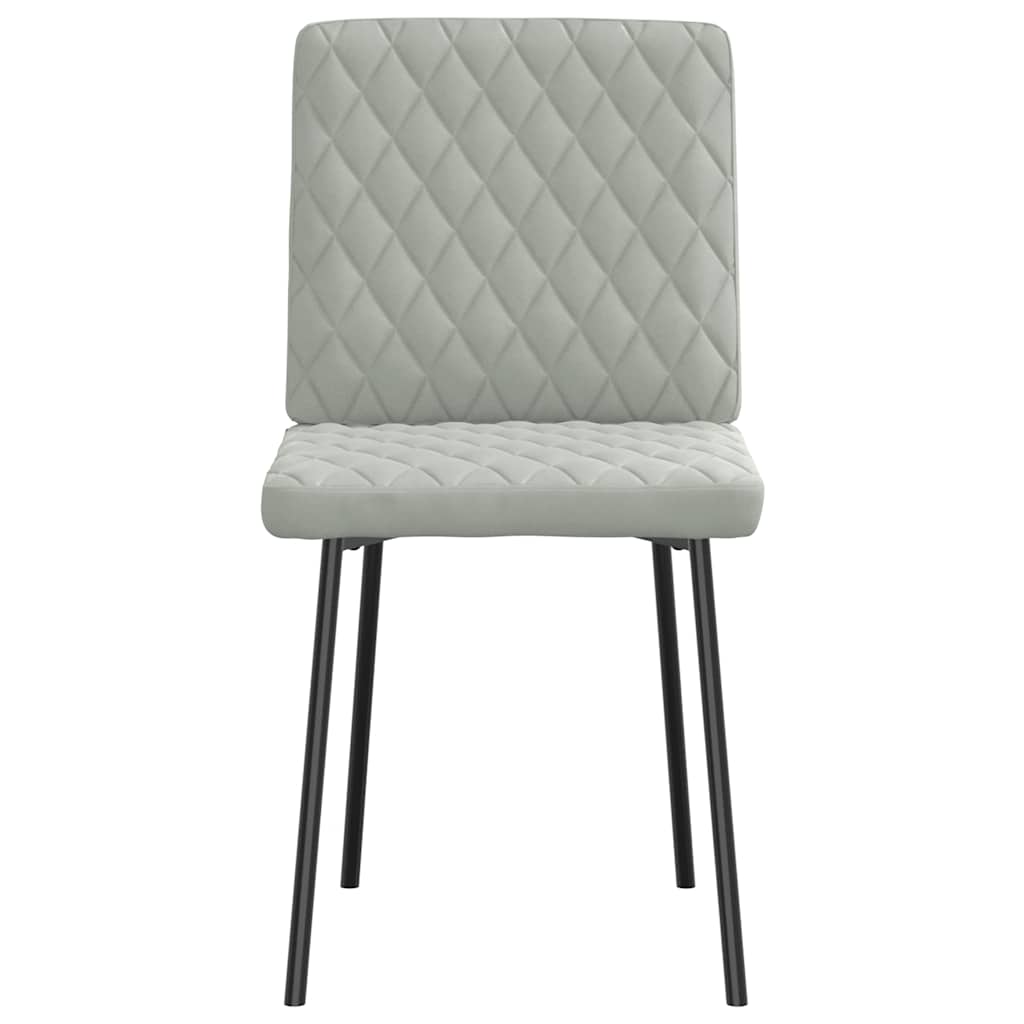 spisebordsstole 4 stk. velour lysegrå