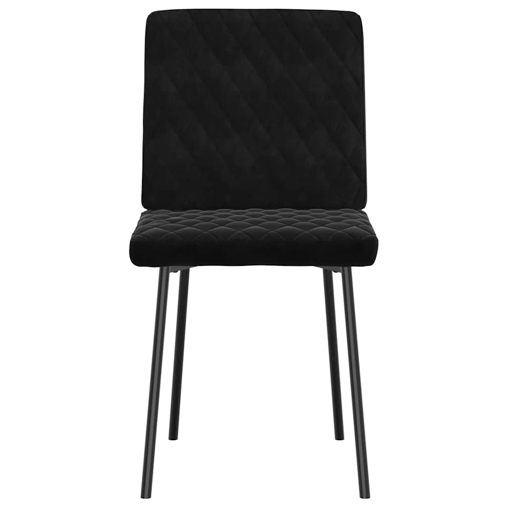 spisebordsstole 4 stk. velour sort