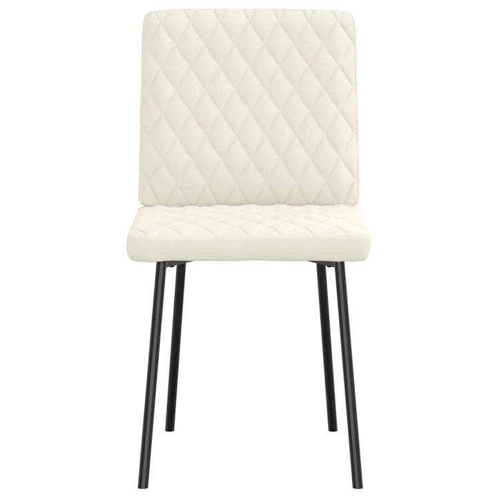 spisebordsstole 4 stk. velour cremefarvet