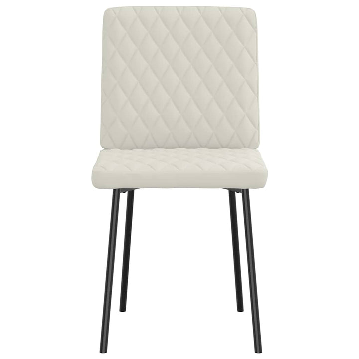 spisebordsstole 4 stk. velour cremefarvet