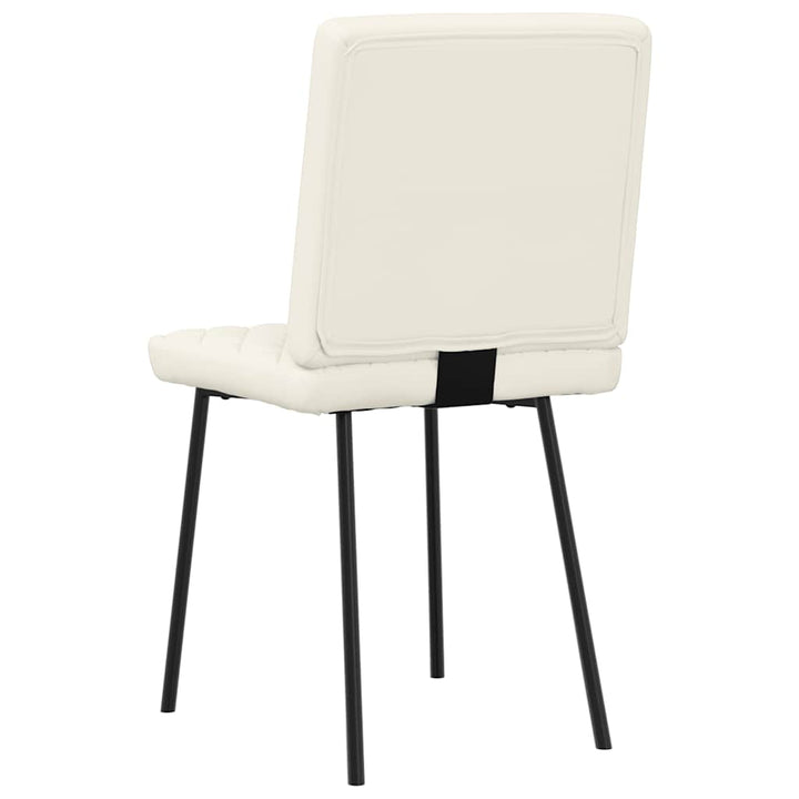 spisebordsstole 4 stk. velour cremefarvet