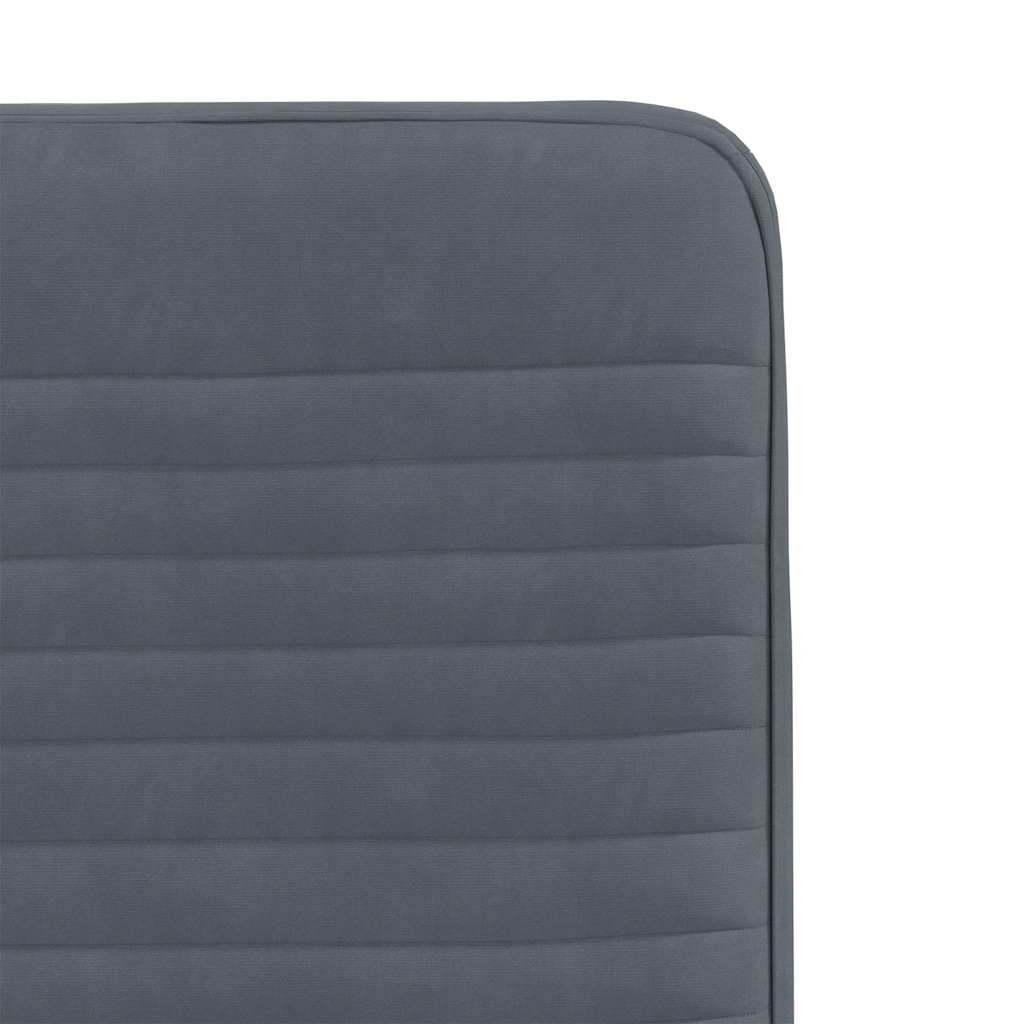 spisebordsstole 4 stk. velour mørkegrå