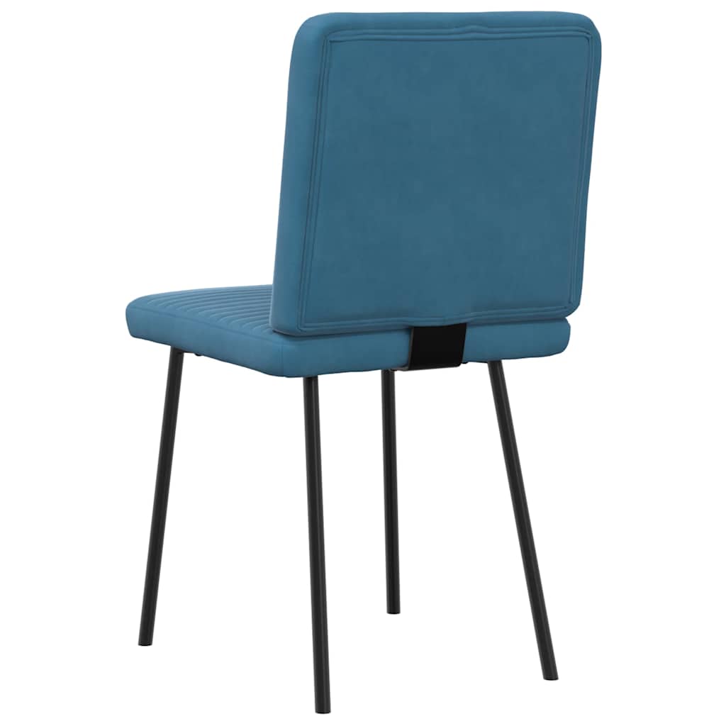 spisebordsstole 4 stk. velour blå
