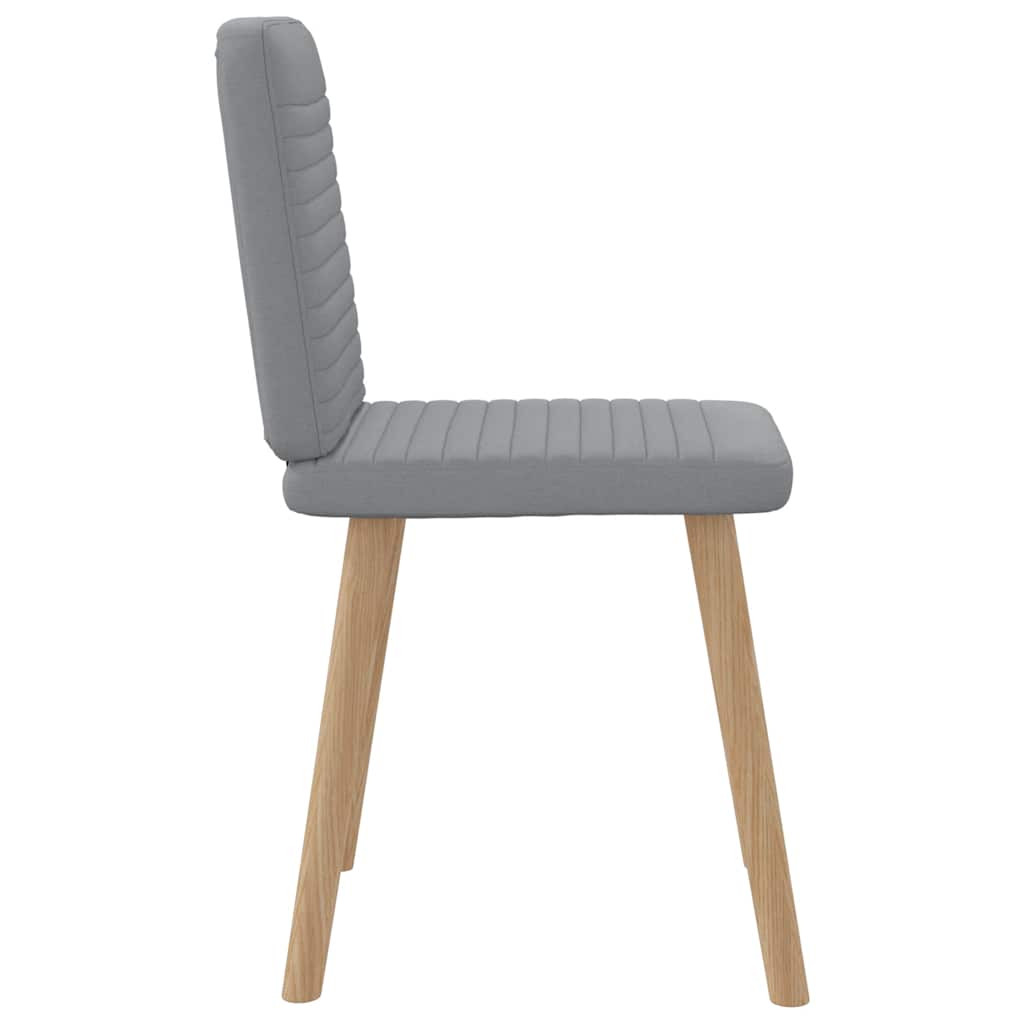 spisebordsstole 4 stk. stof lysegrå