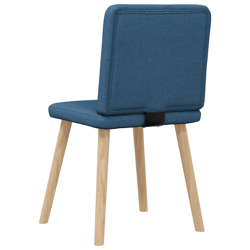 spisebordsstole 4 stk. stof blå