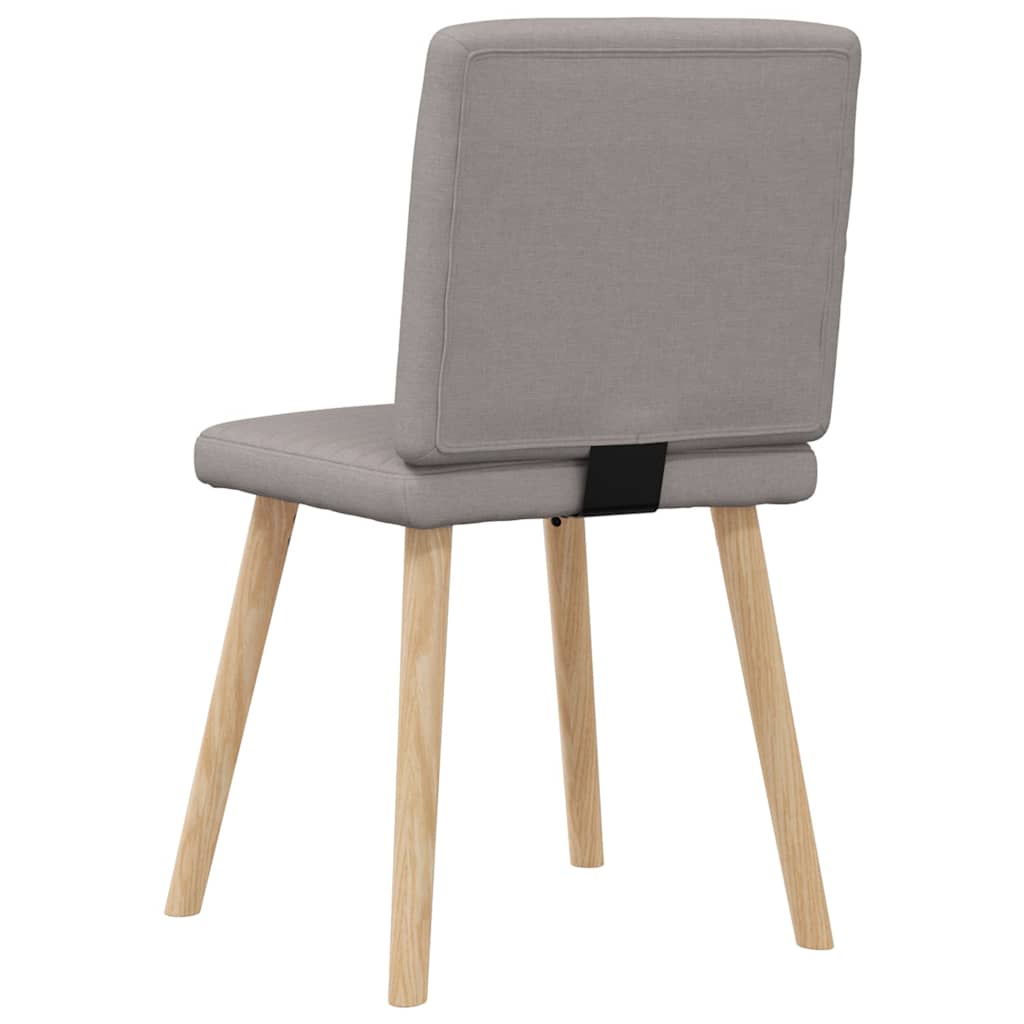 spisebordsstole 4 stk. stof gråbrun