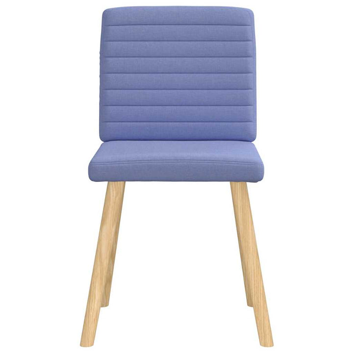 spisebordsstole 4 stk. Jeans blåt stof