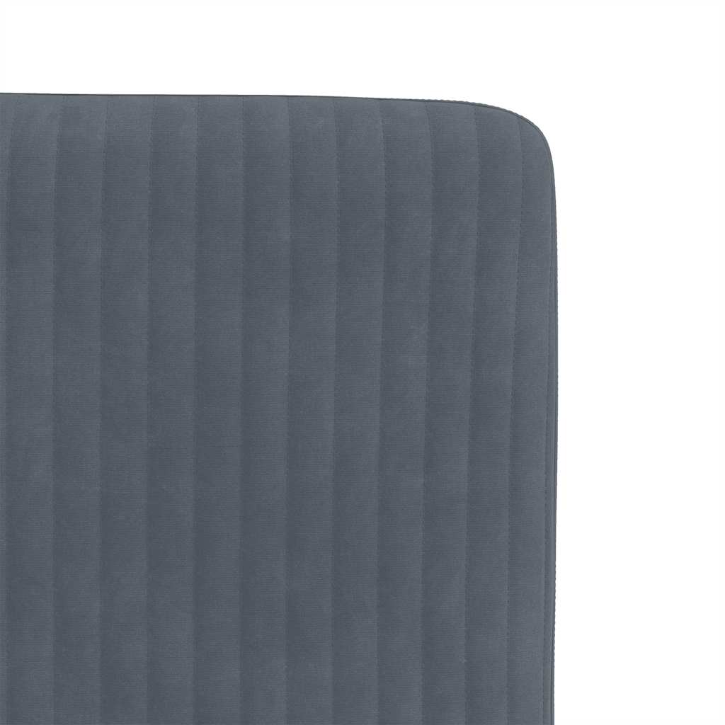 spisebordsstole 4 stk. velour mørkegrå