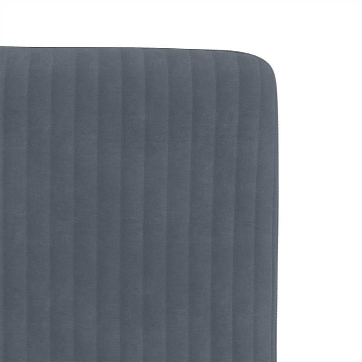 spisebordsstole 4 stk. velour mørkegrå