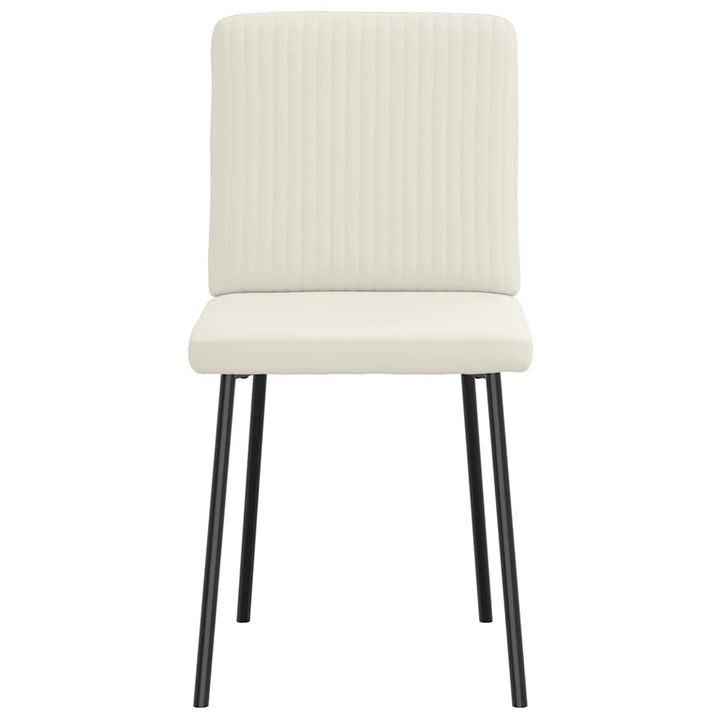 spisebordsstole 4 stk. velour cremefarvet