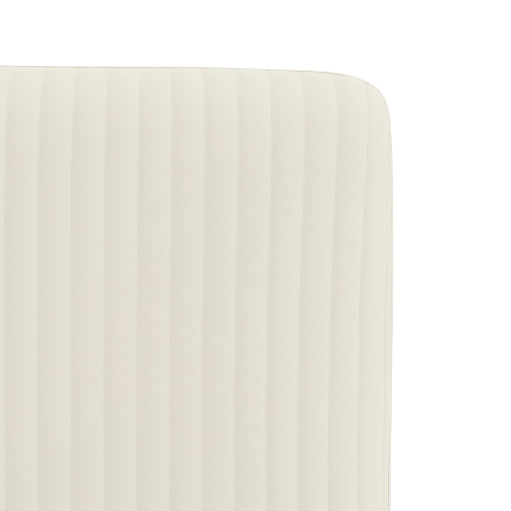 spisebordsstole 4 stk. velour cremefarvet