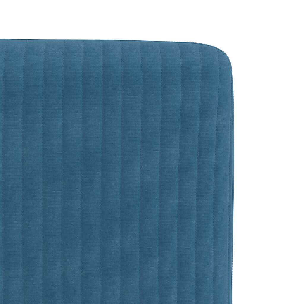 spisebordsstole 4 stk. velour blå