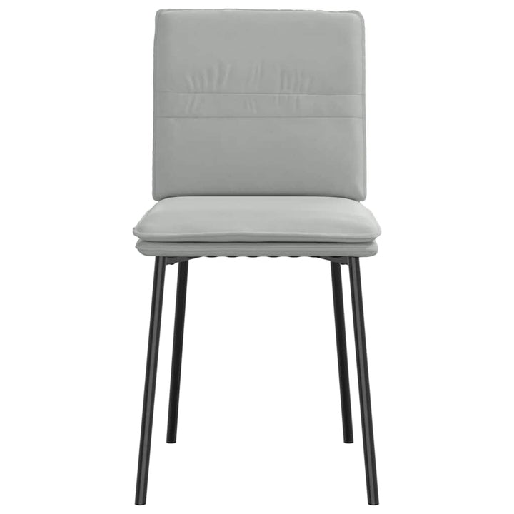 spisebordsstole 4 stk. velour lysegrå