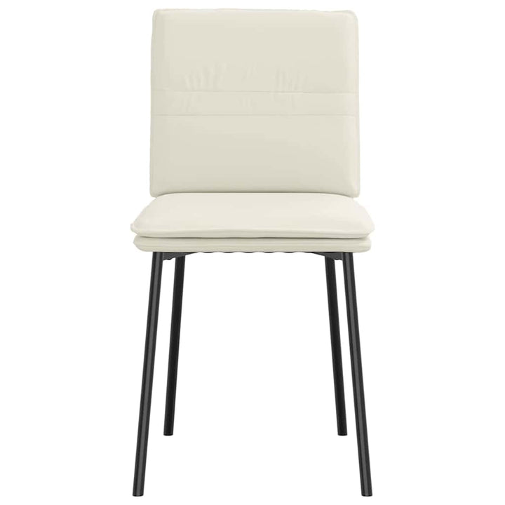 spisebordsstole 4 stk. velour cremefarvet