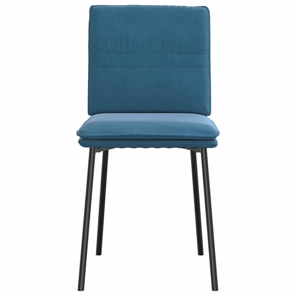 spisebordsstole 4 stk. velour blå
