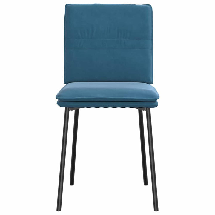 spisebordsstole 4 stk. velour blå