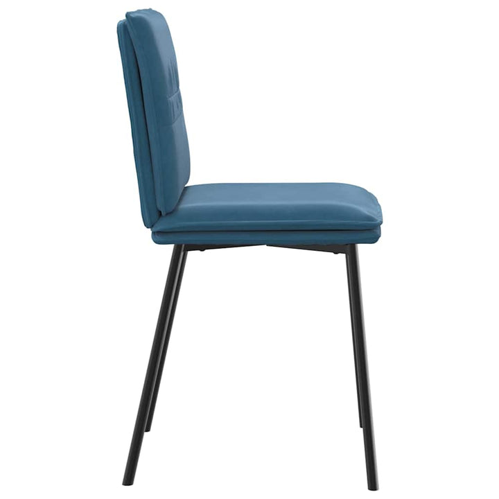 spisebordsstole 4 stk. velour blå