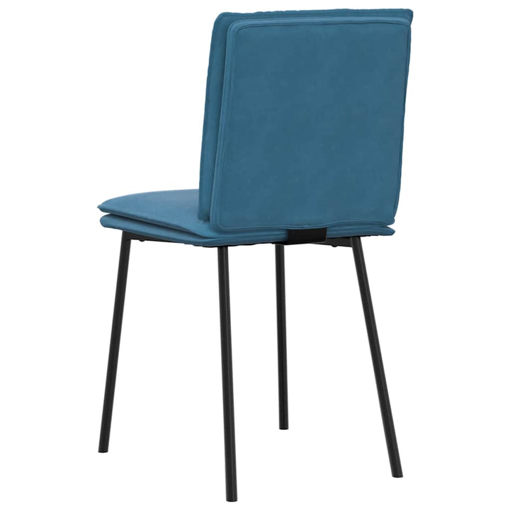 spisebordsstole 4 stk. velour blå