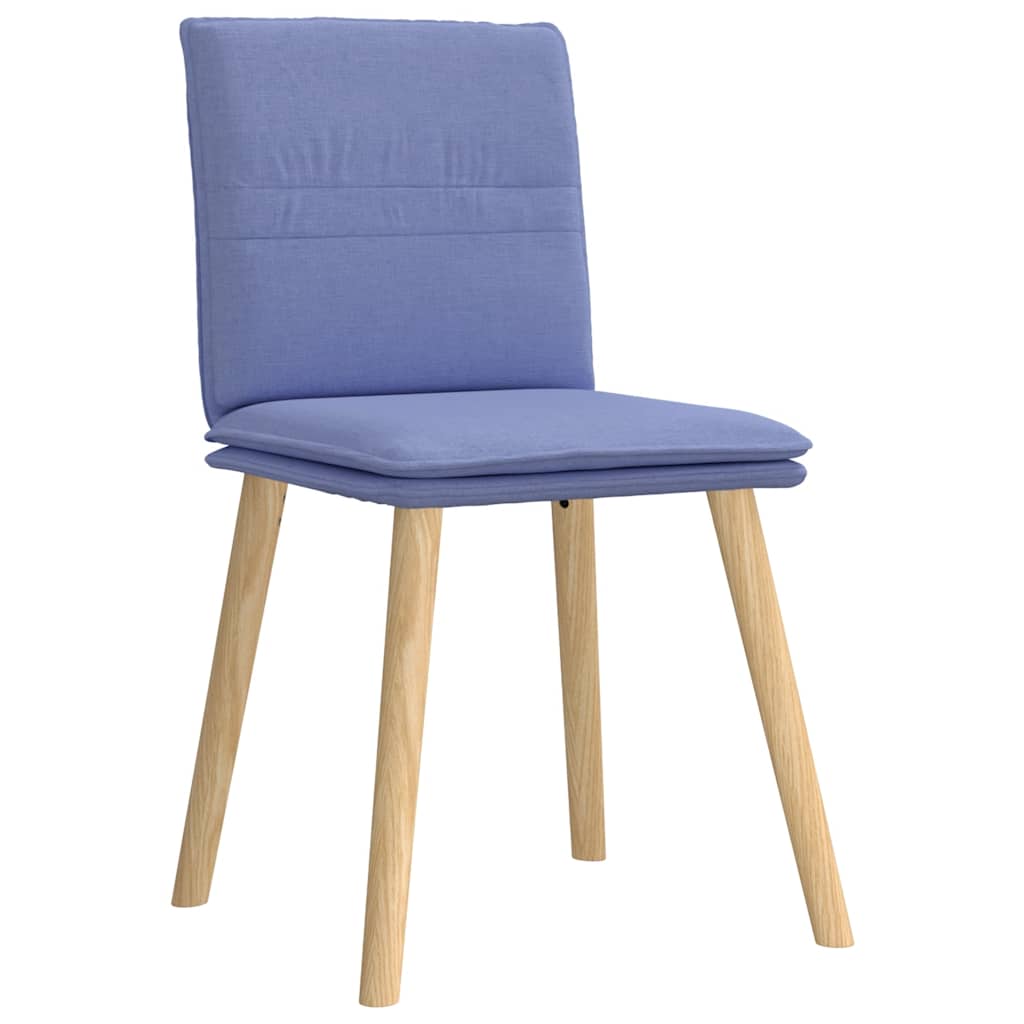 spisebordsstole 4 stk. Jeans blåt stof