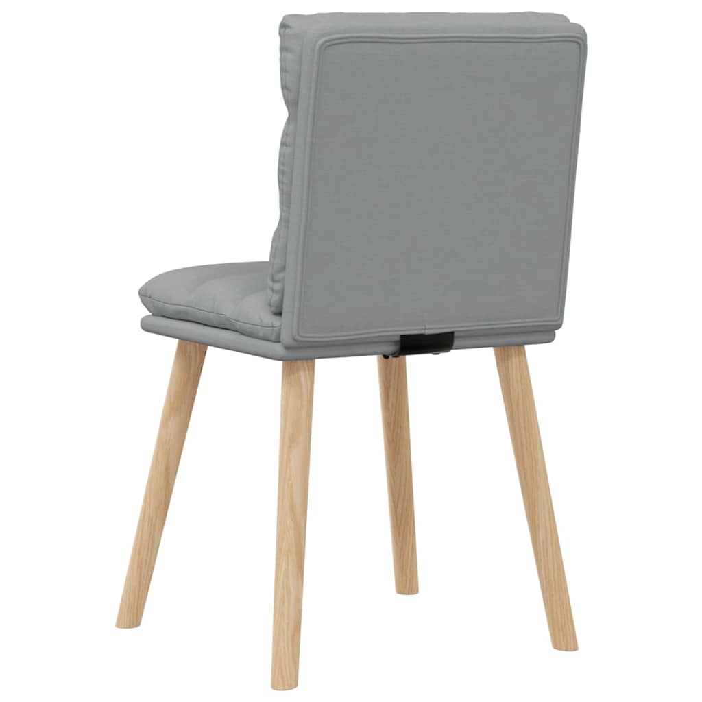 spisebordsstole 4 stk. stof lysegrå