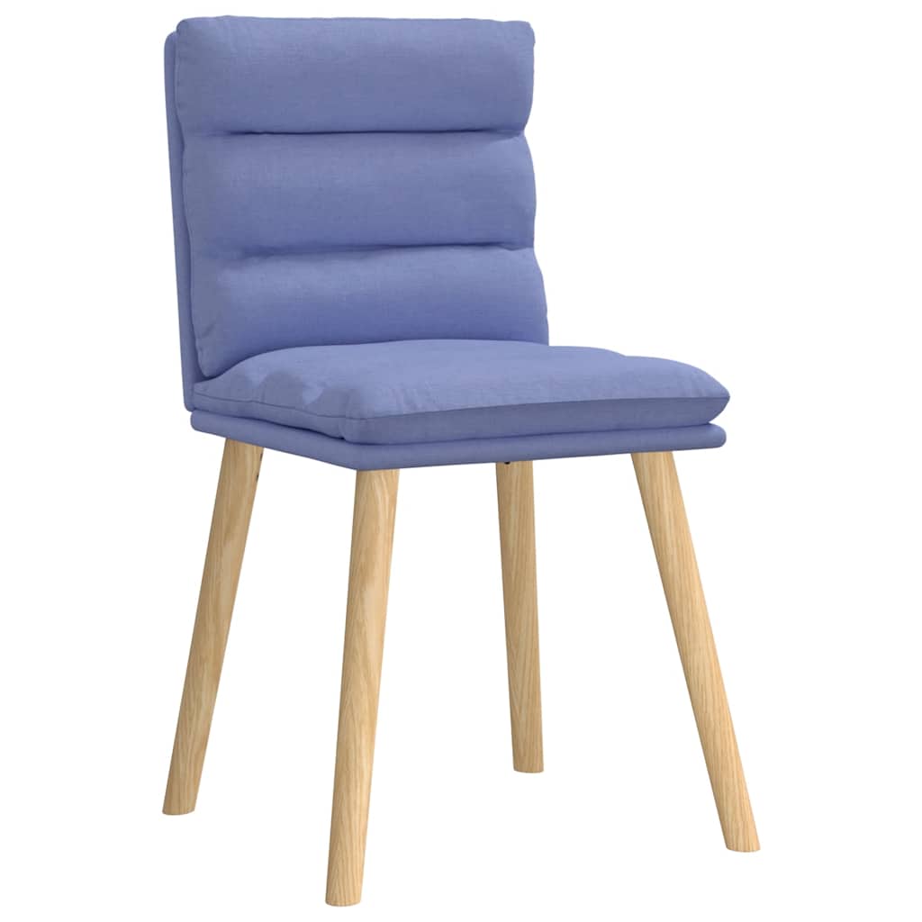 spisebordsstole 4 stk. Jeans blåt stof