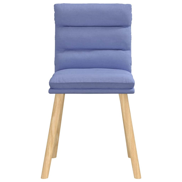 spisebordsstole 4 stk. Jeans blåt stof