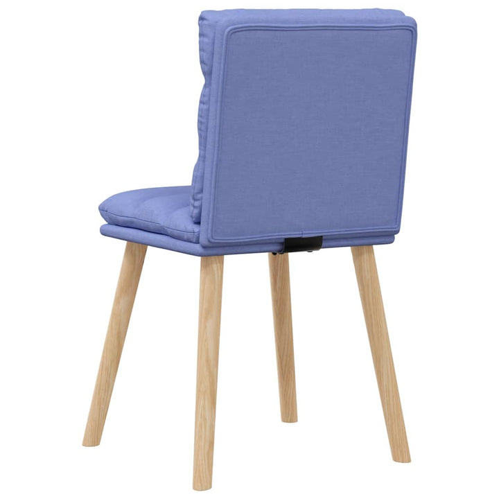spisebordsstole 4 stk. Jeans blåt stof
