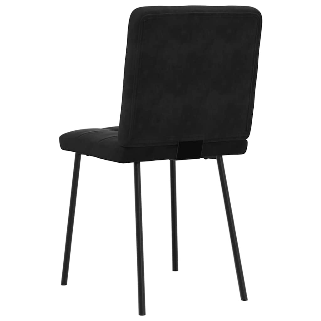 spisebordsstole 6 stk. velour sort
