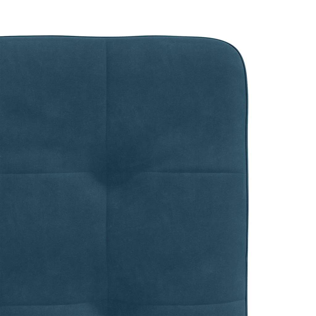 spisebordsstole 6 stk. velour blå
